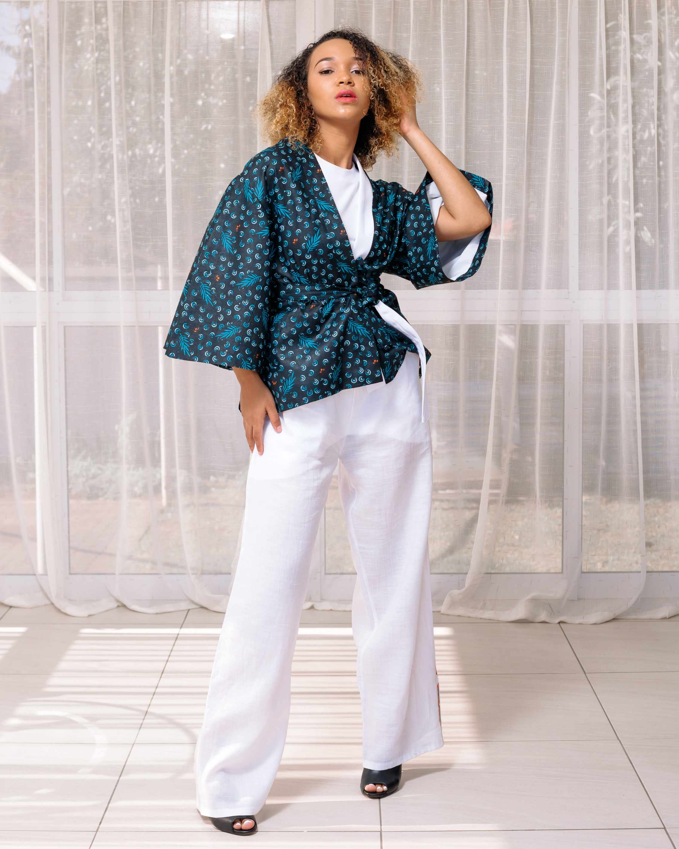 Image of Product NM White Linen Trouser